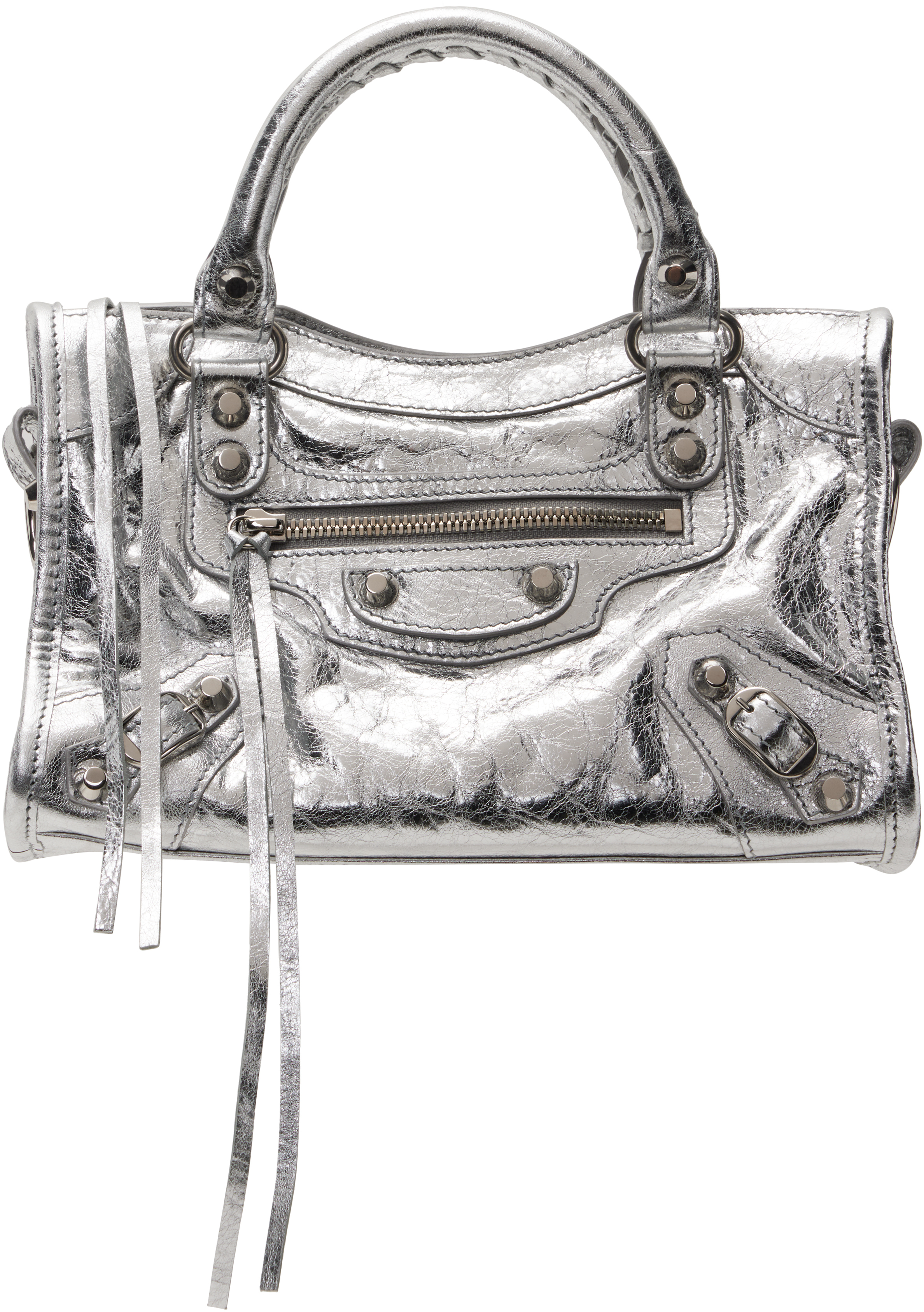 Balenciaga city mini silver on sale