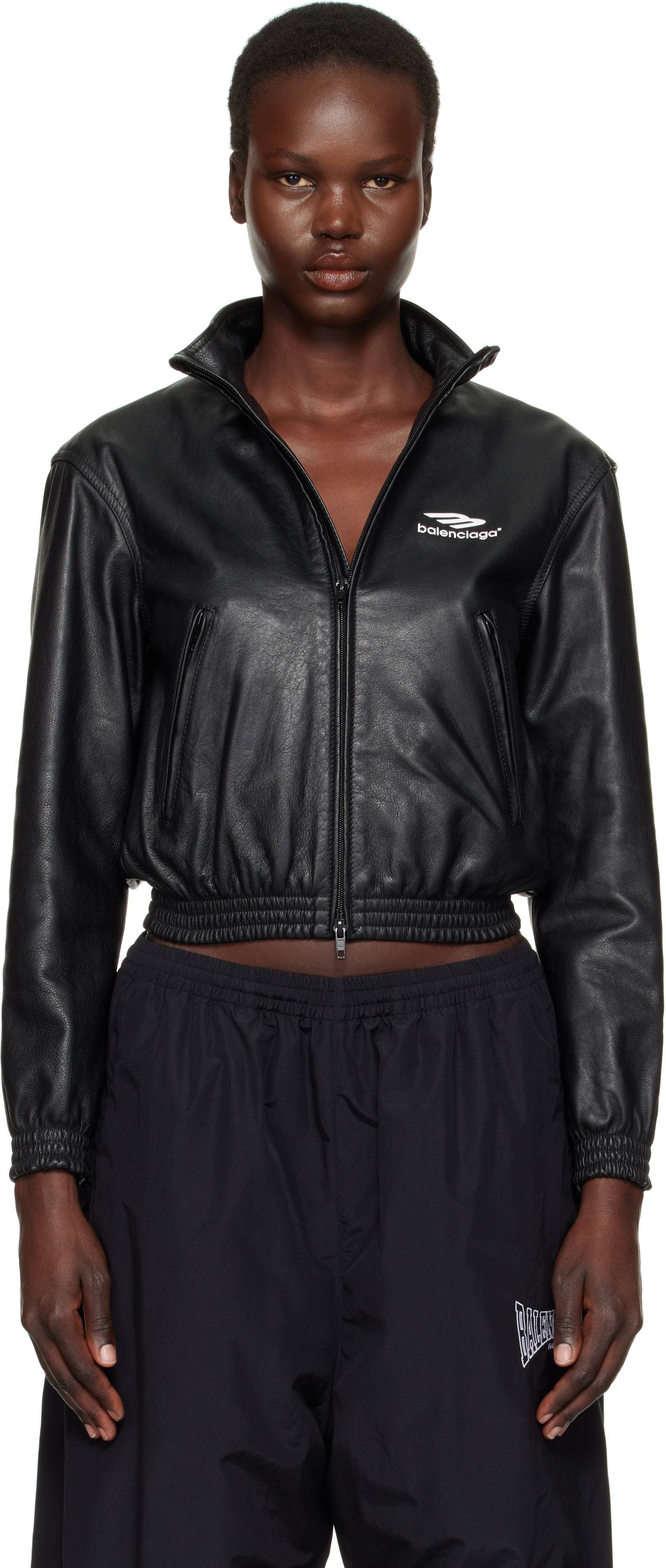 Leather tracksuit online