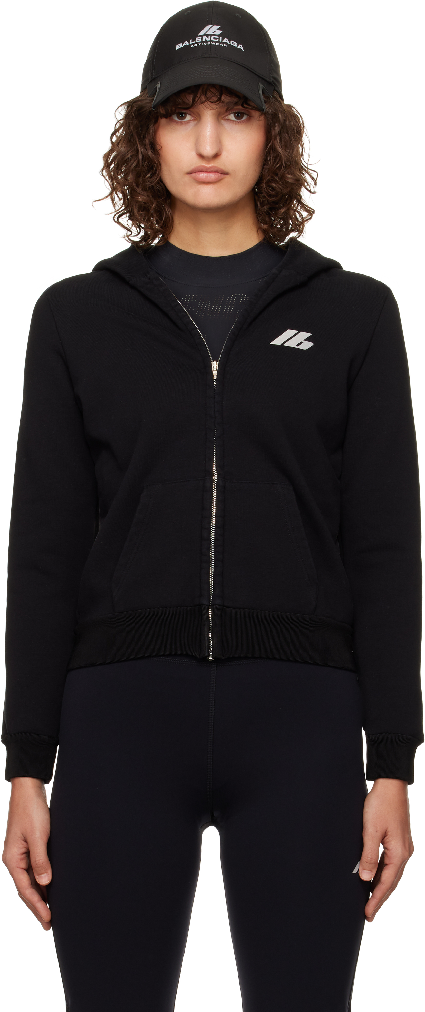 Black Small Zip-Up Hoodie