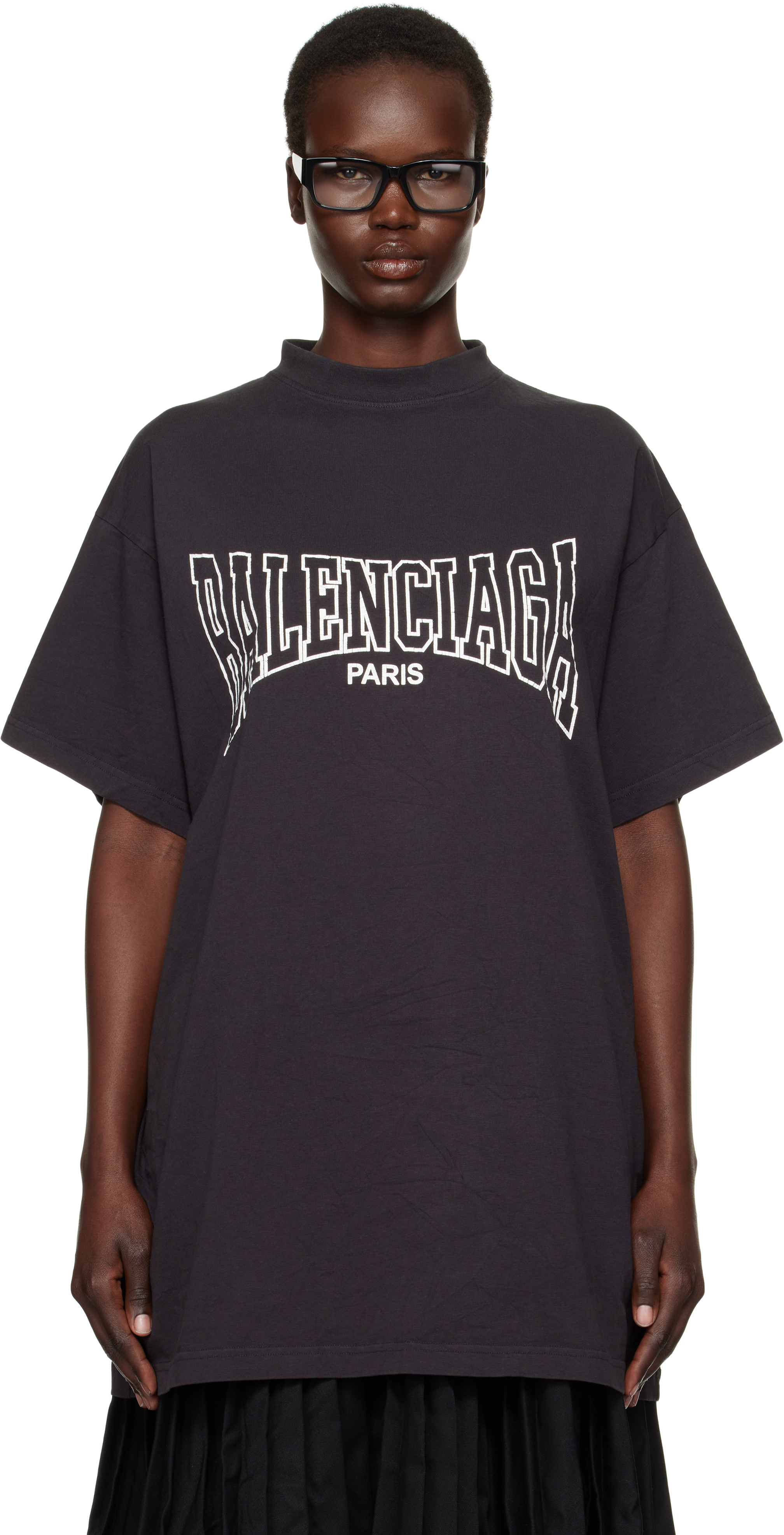 Black 'Balenciaga Boxing' Oversized T-shirt