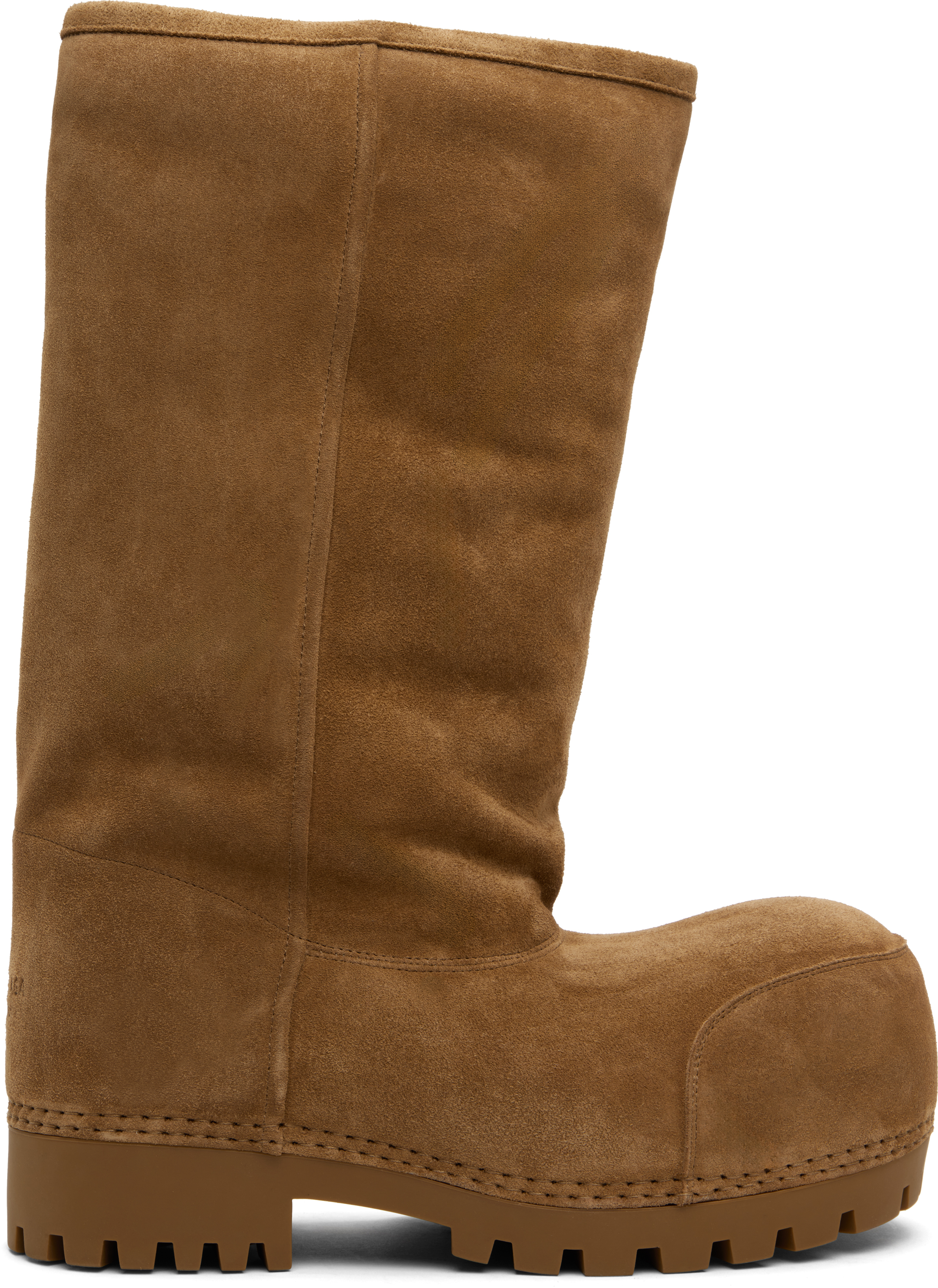 Tan Alaska Fur High Boots