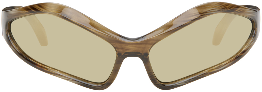 Tortoiseshell Fennec Oval Sunglasses