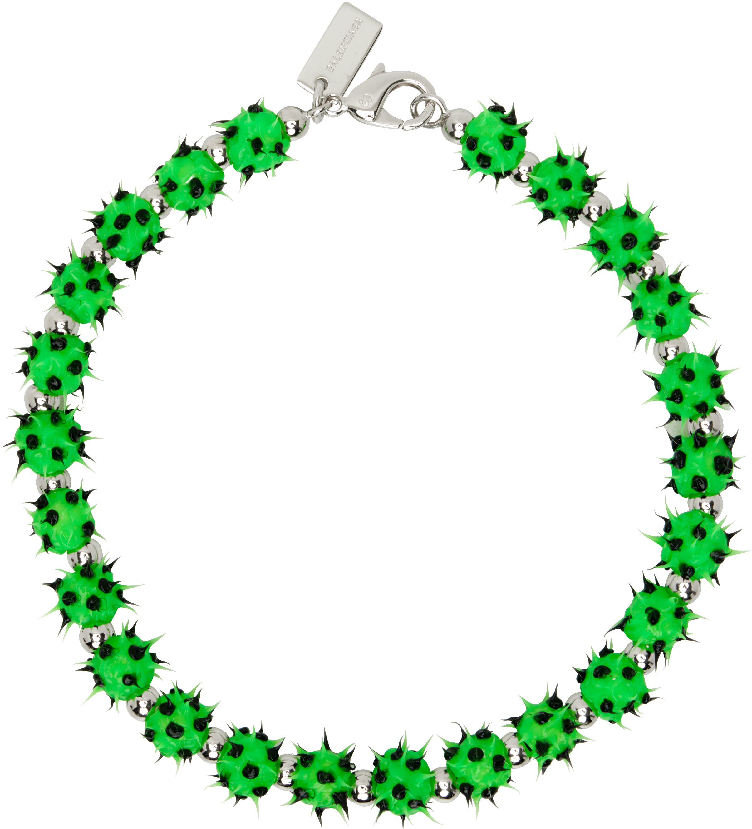 Green & Silver Malibu Silicone Choker