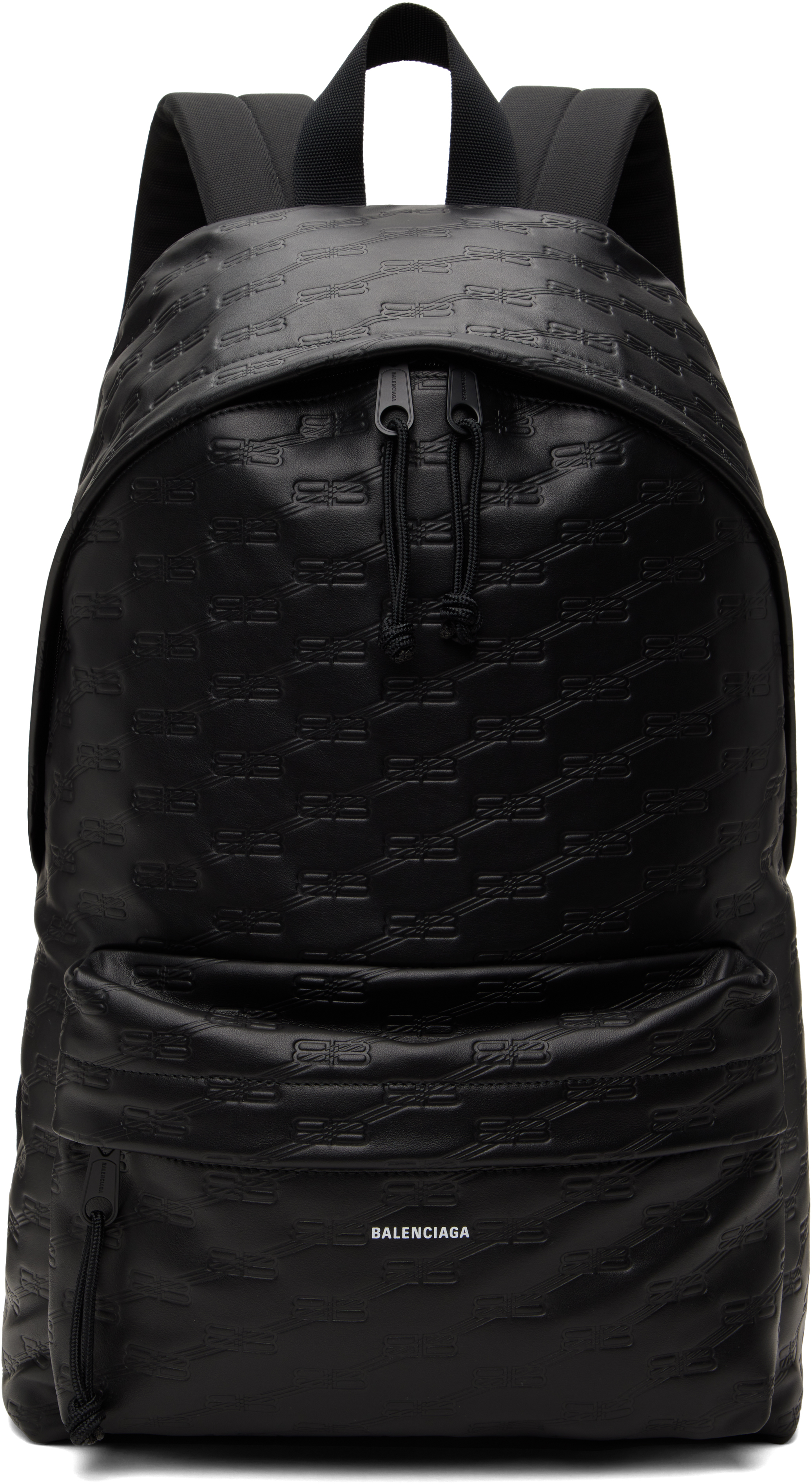 Black BB Monogram Backpack