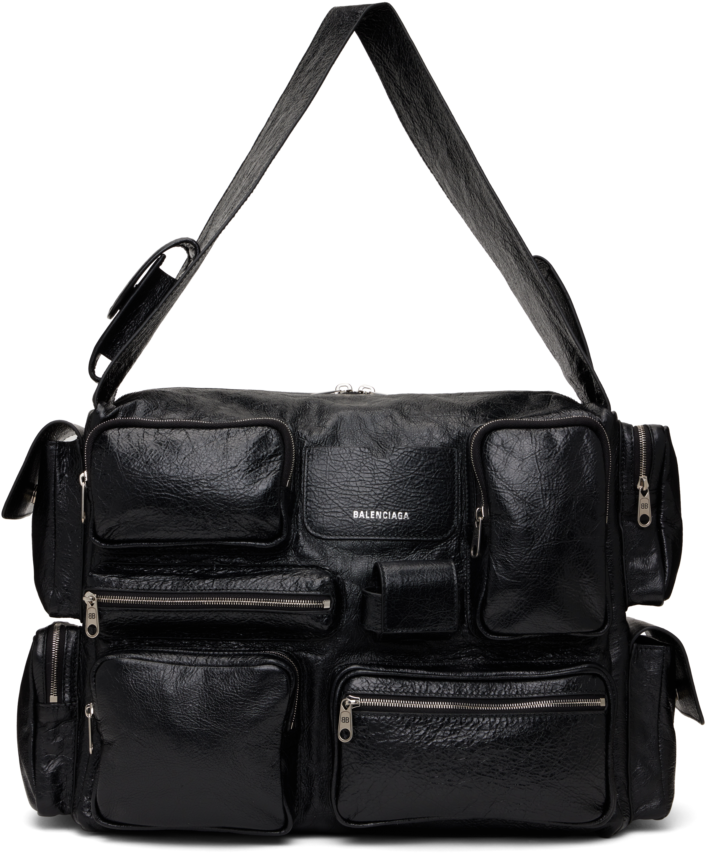 Black Superbusy Large Sling Bag