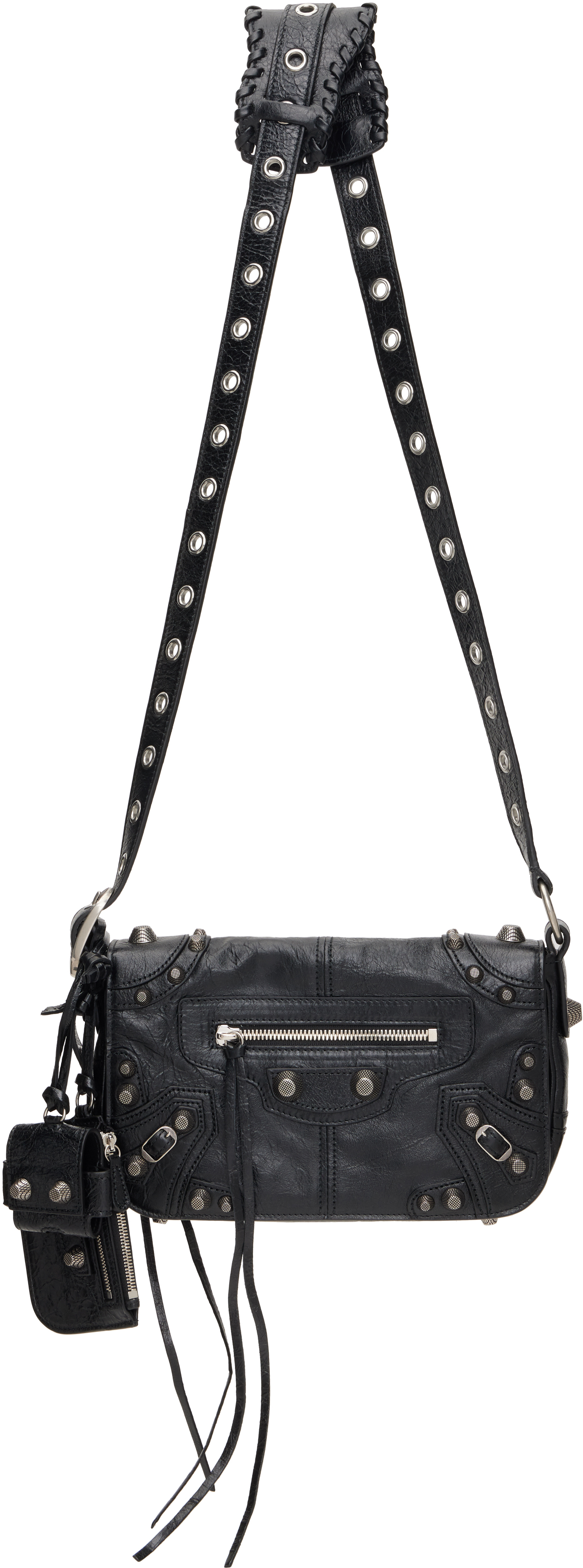 Black 'Le Cagole' XS Flap Bag