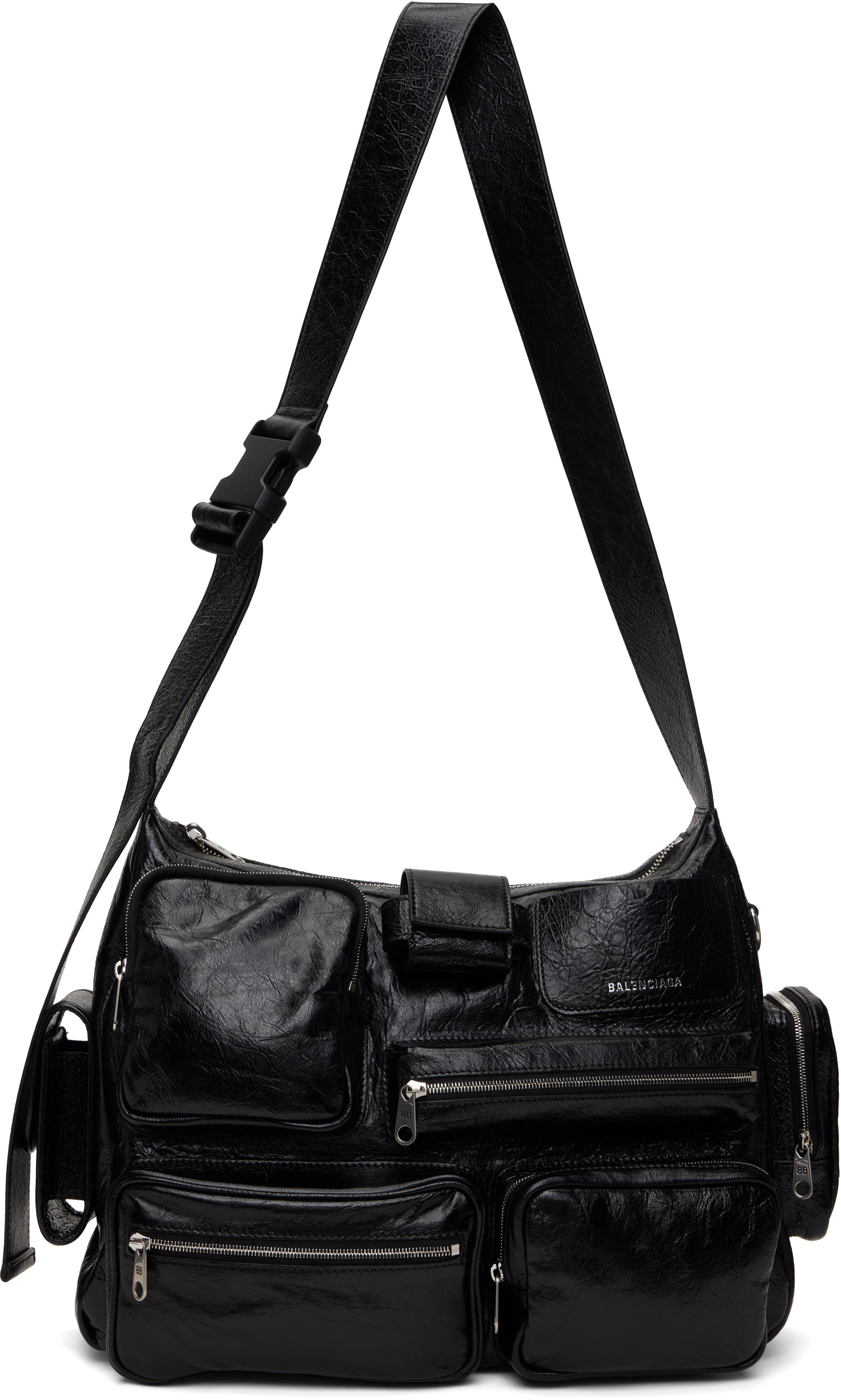 Black Superbusy Messenger Bag