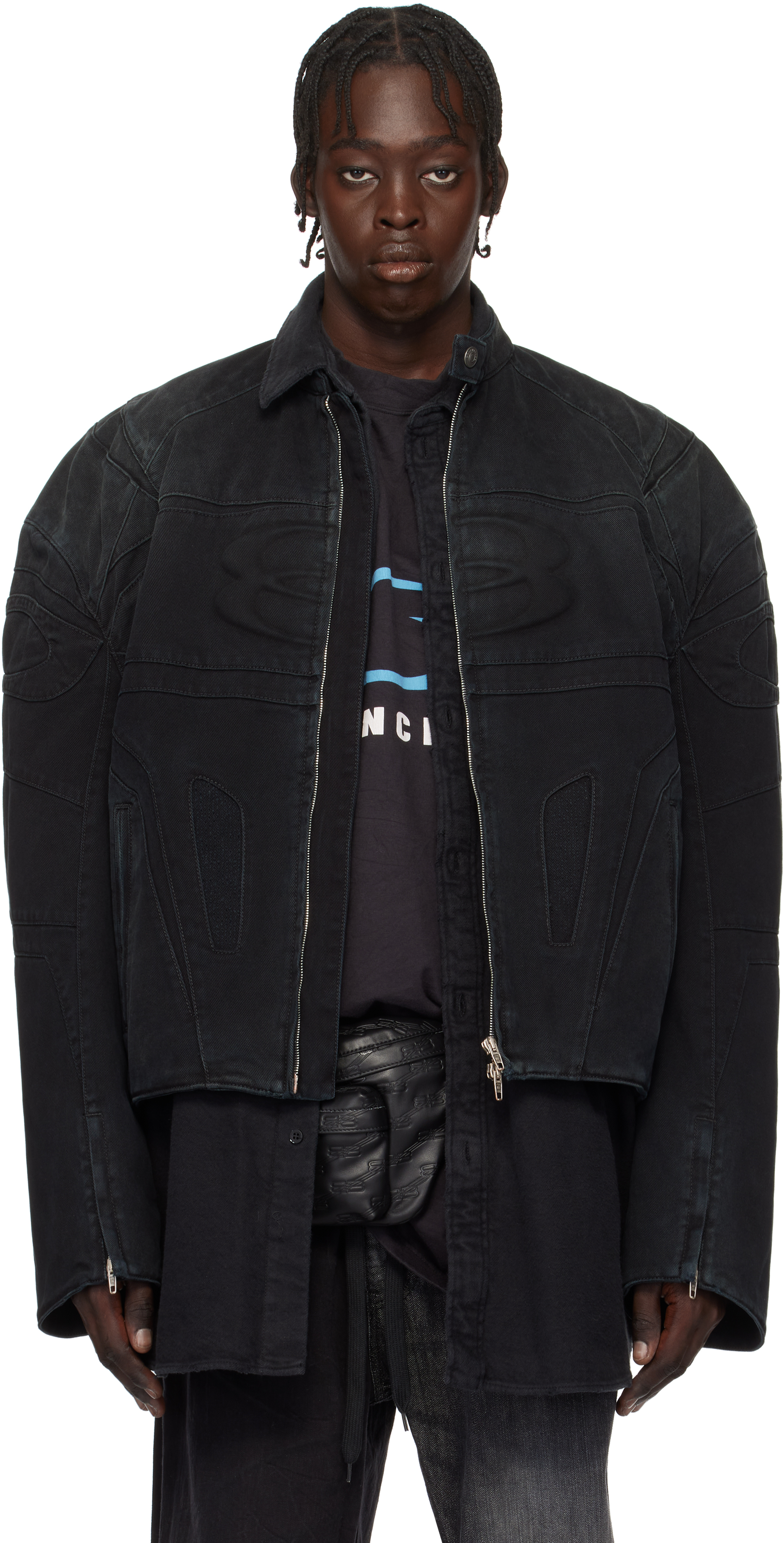 Black Racer Denim Jacket