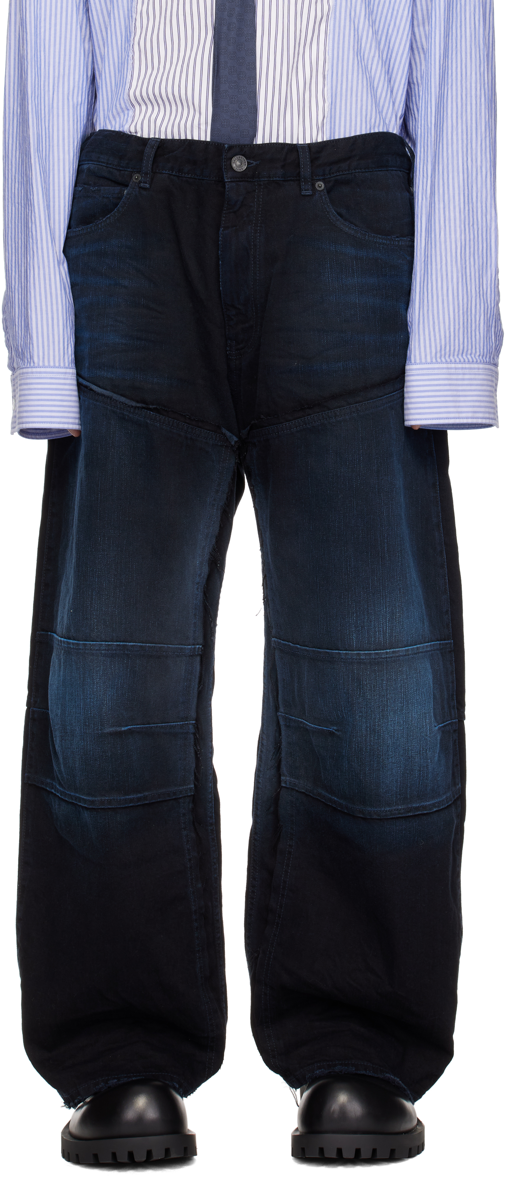 Blue Double Knee Jeans