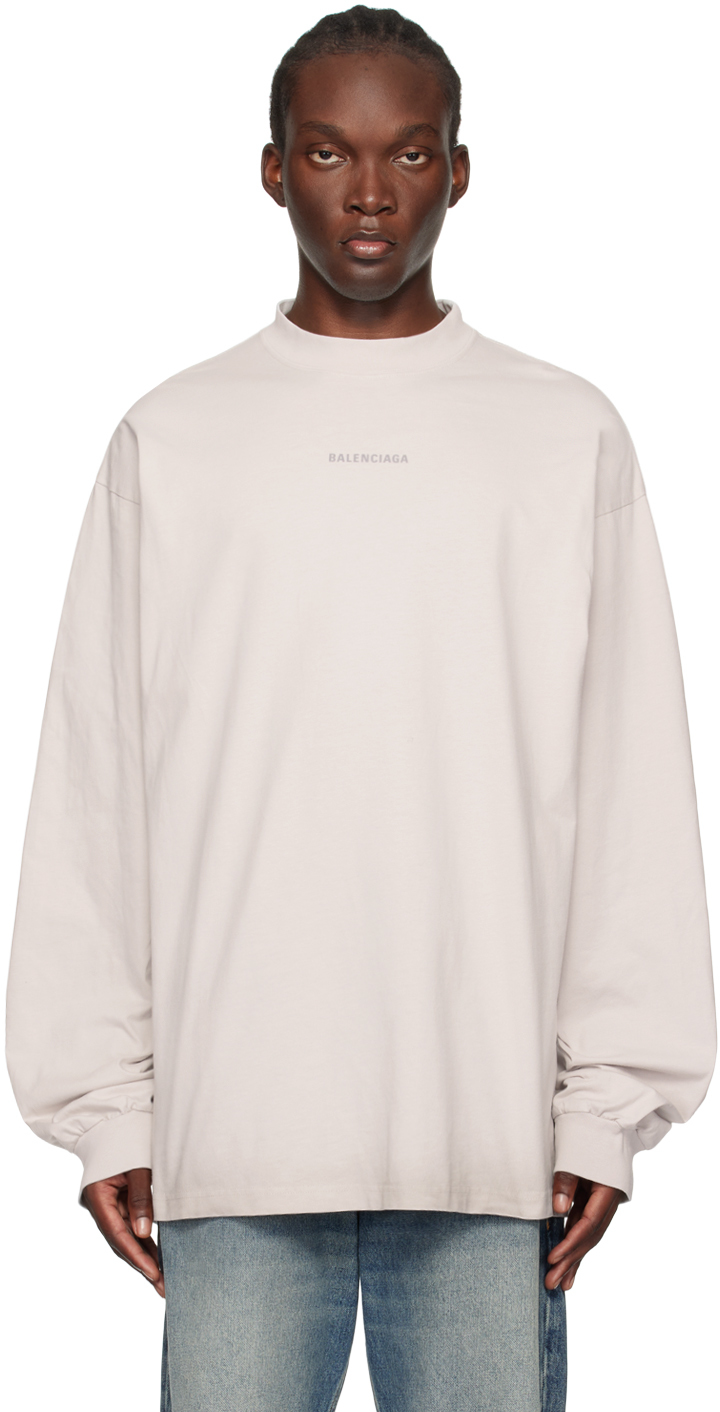 Balenciaga white long sleeve online