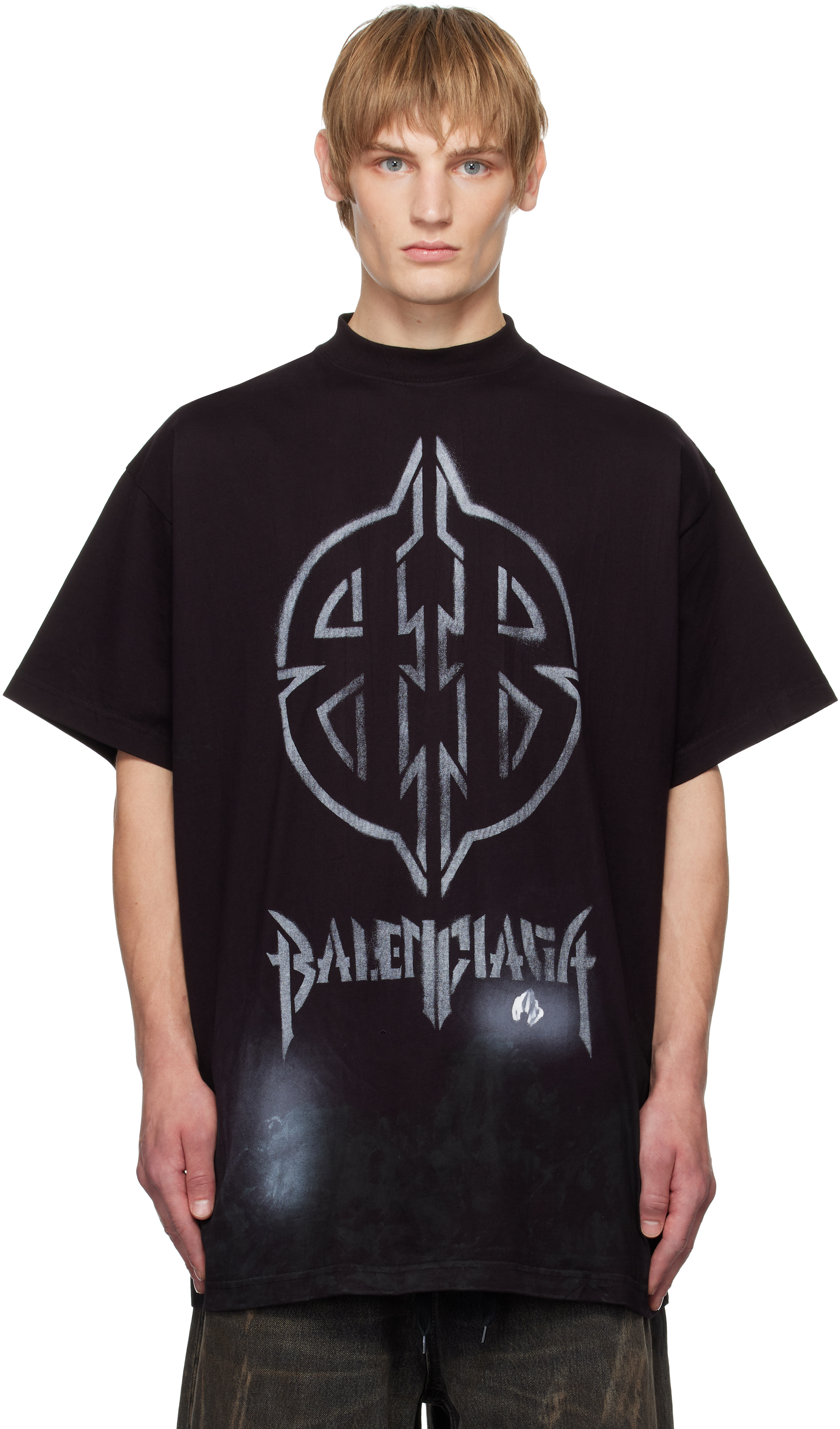 Black Metal BB Stencil T-shirt