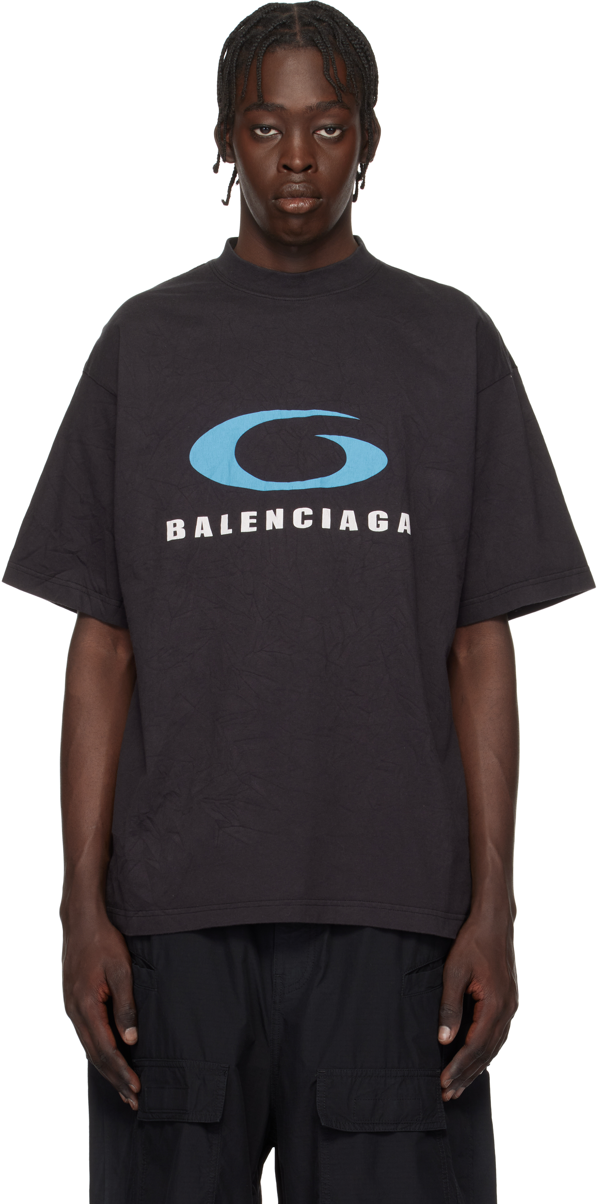 BALENCIAGA Loop Sports Iconブラック Tシャツ XXS 31990261_61904258_600.jpg