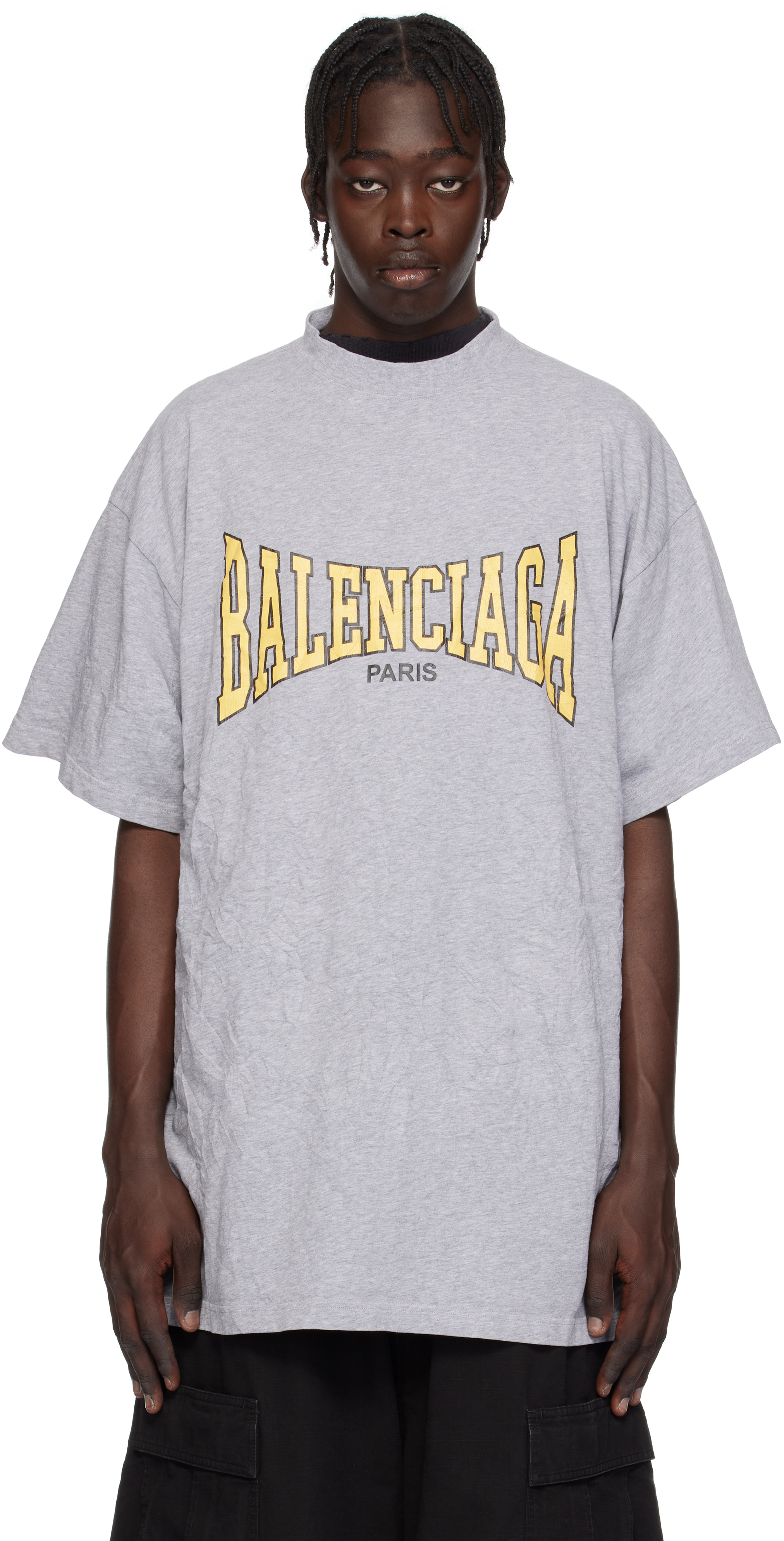 Gray 'Balenciaga Boxing' T-shirt