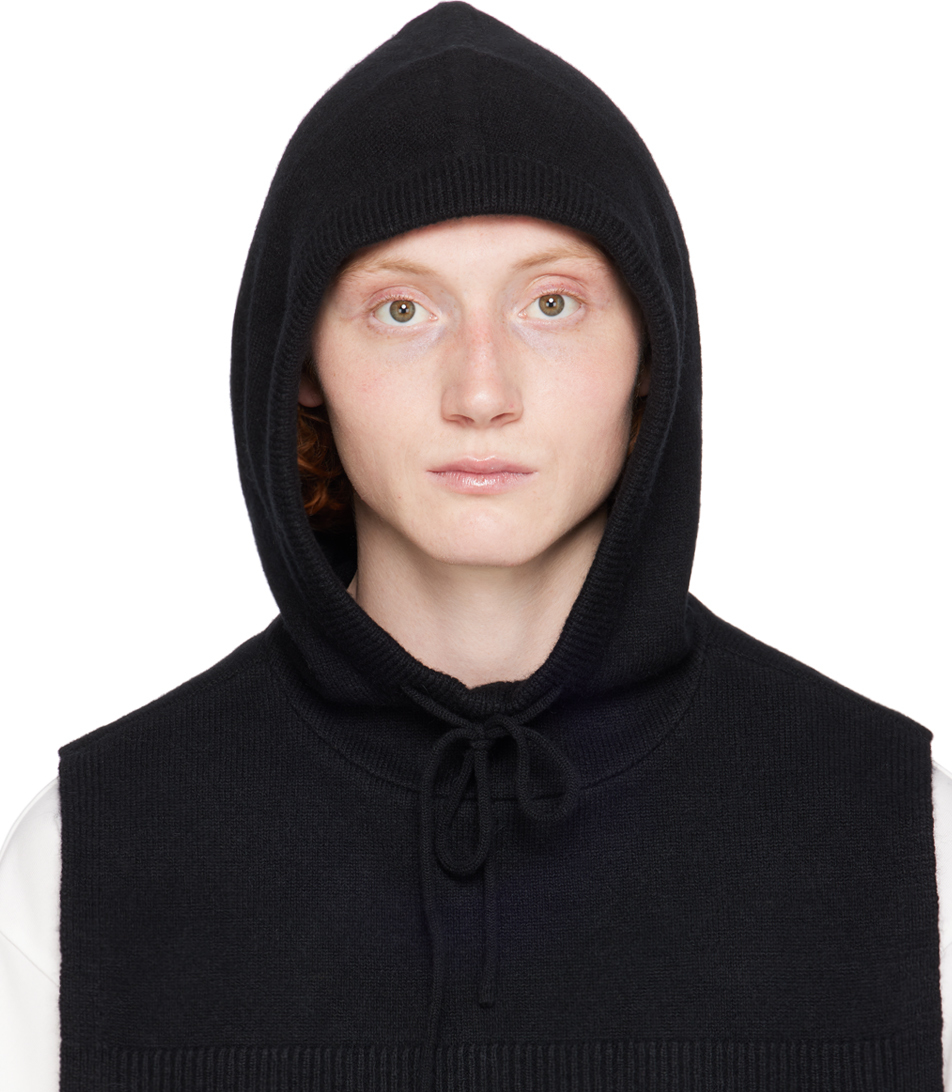 Juun. J Black Wool Balaclava