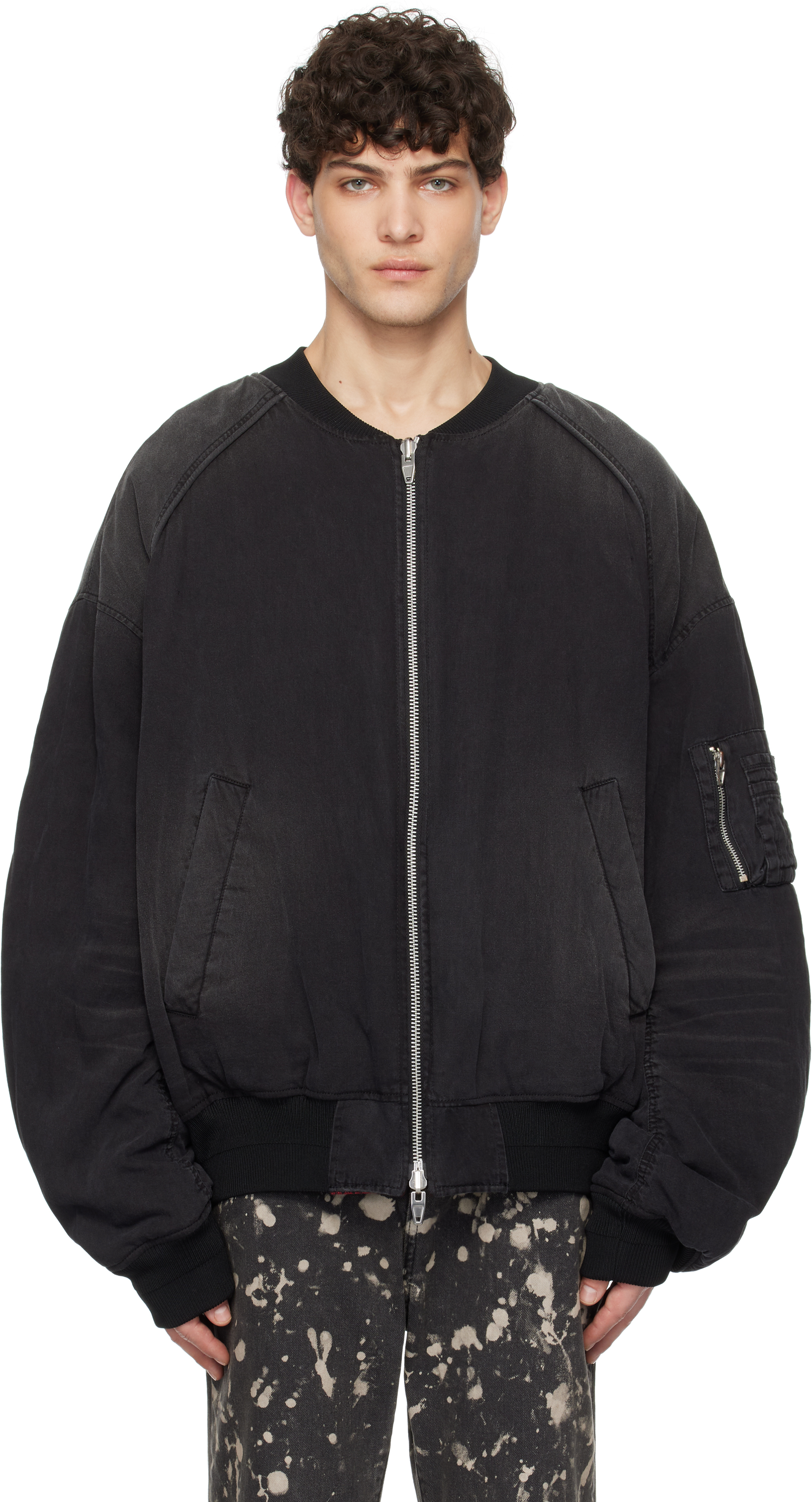 Juun. J Red MA-1 Jumper Reversible Bomber Jacket