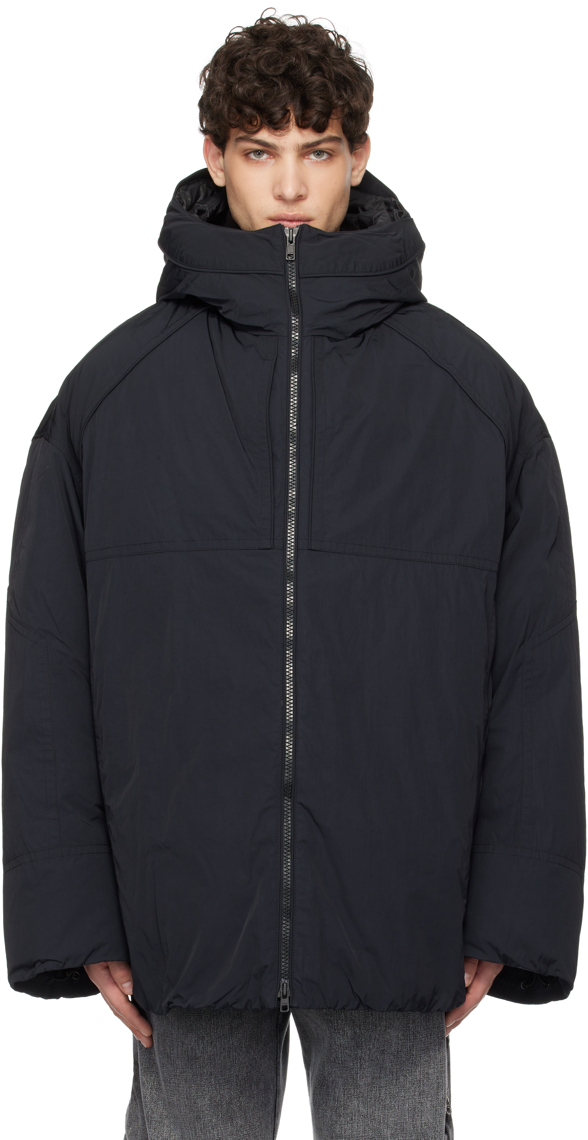 Juun. J Black Heavy Down Jacket