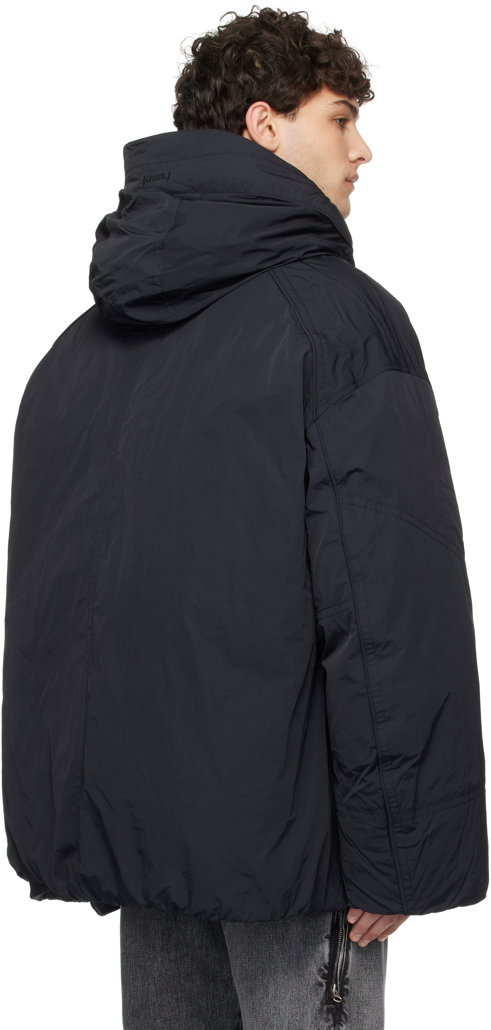 JUUNJ BLACK HEAVY DOWN JACKET 