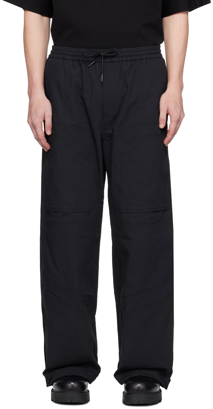 Juun. J Black Structured Trousers