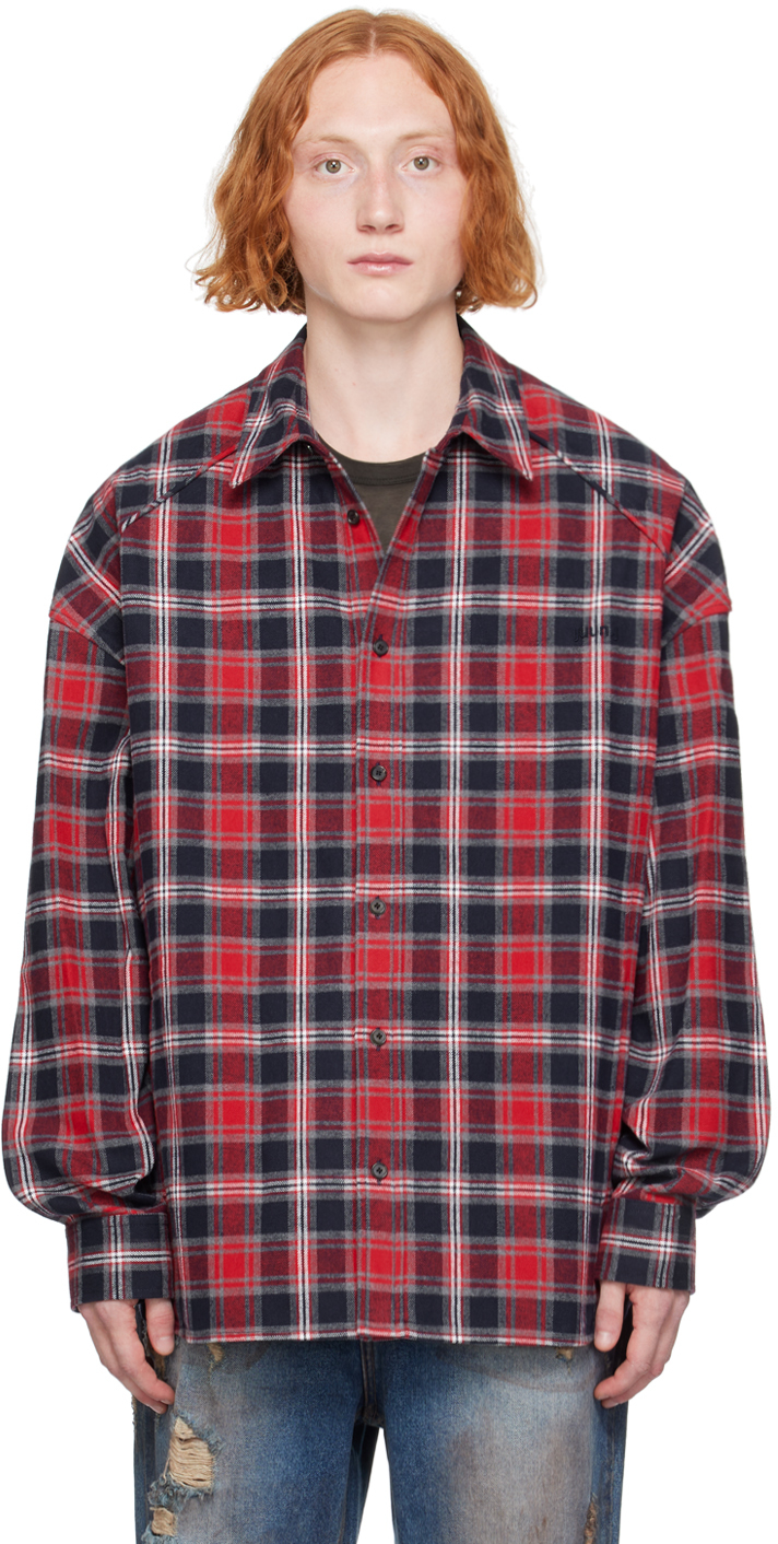 Juun. J Red Check Shirt