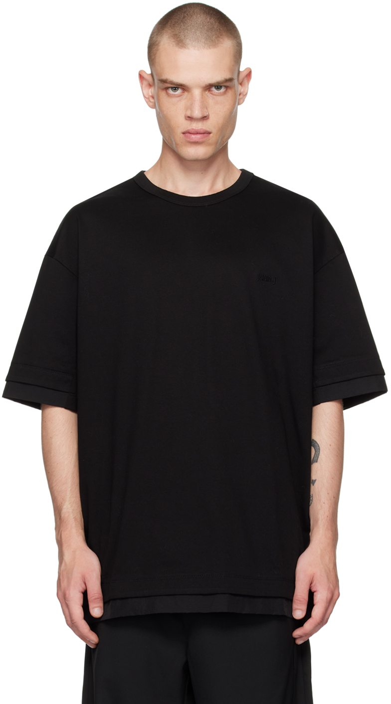 Juun. J Black Layered T-Shirt