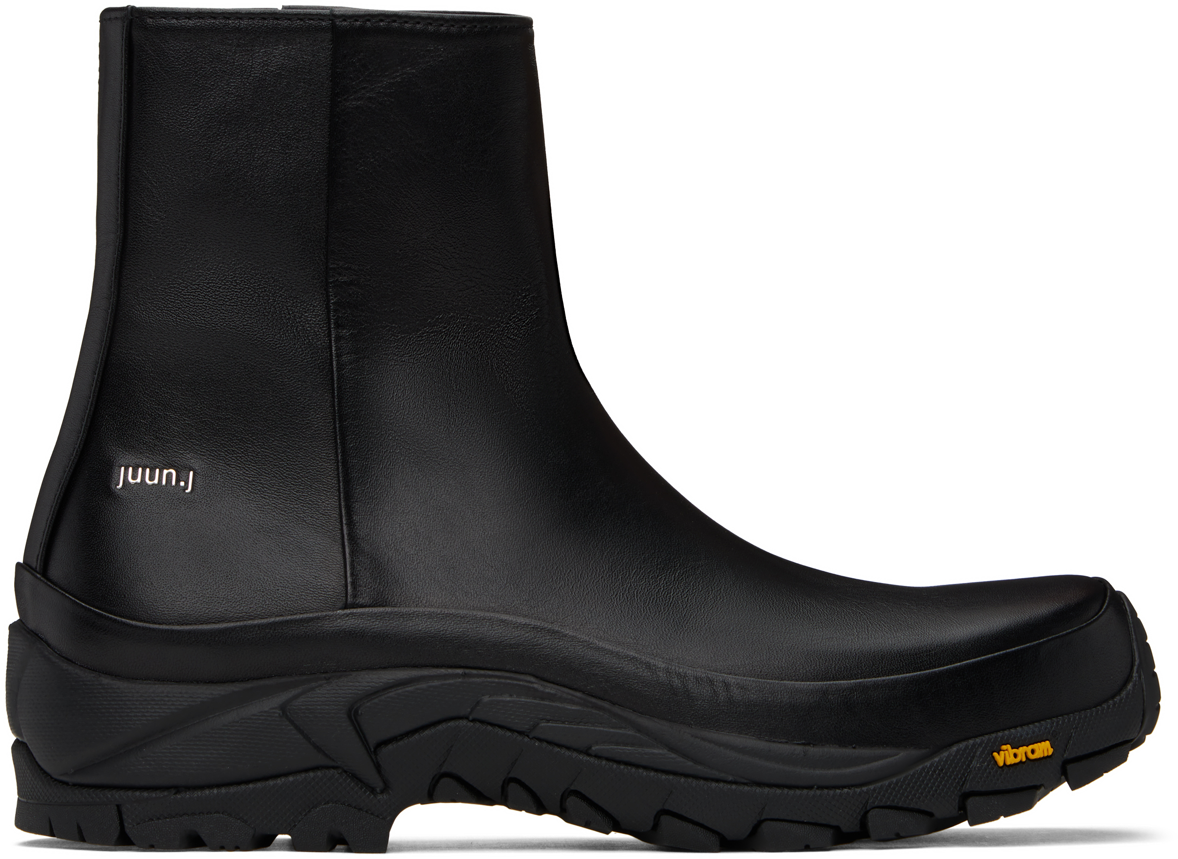 Juun. J Black Vibram Ankle Boots