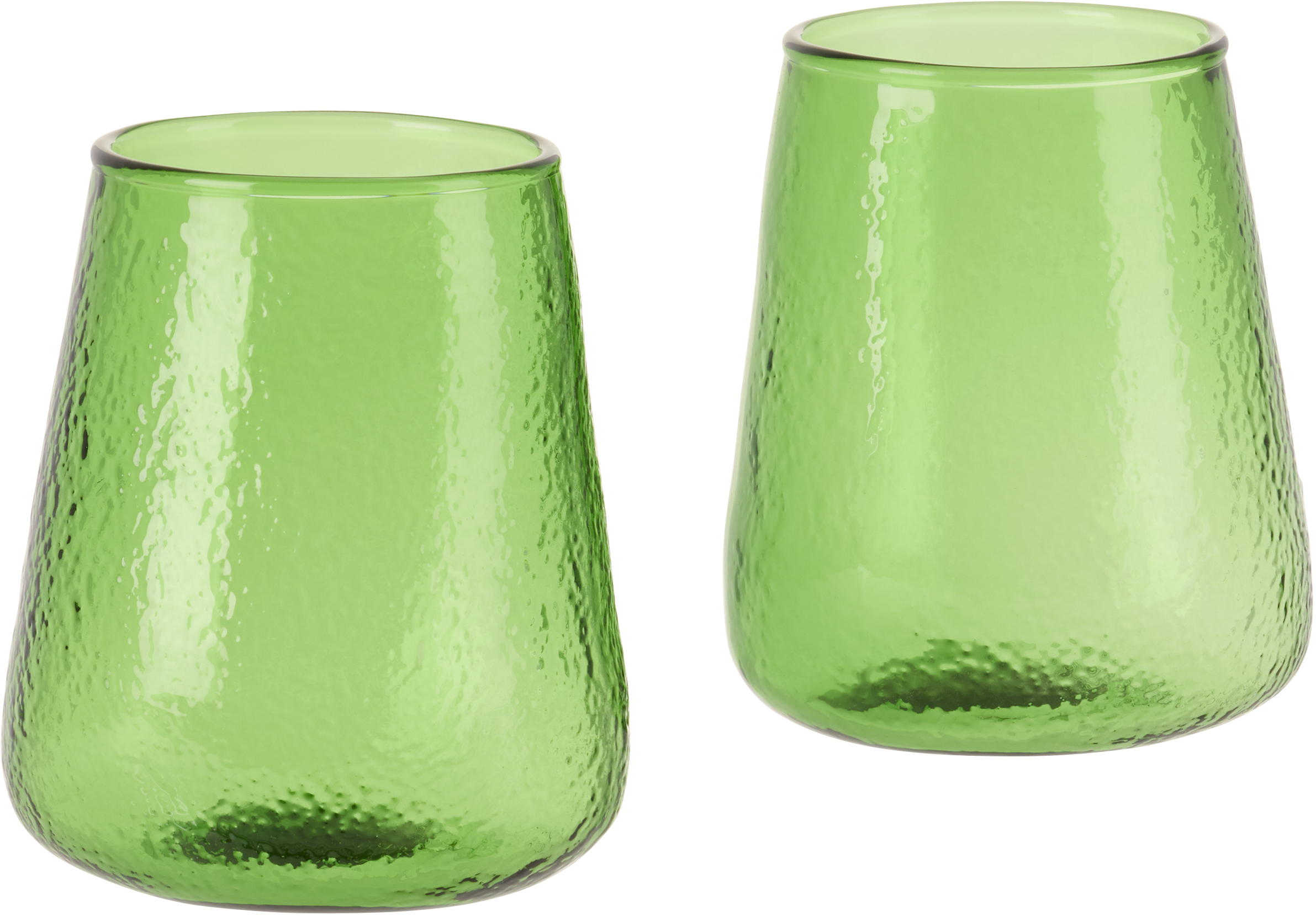 Tickle Green Slowly Rising Drinking Glass Set In Pine