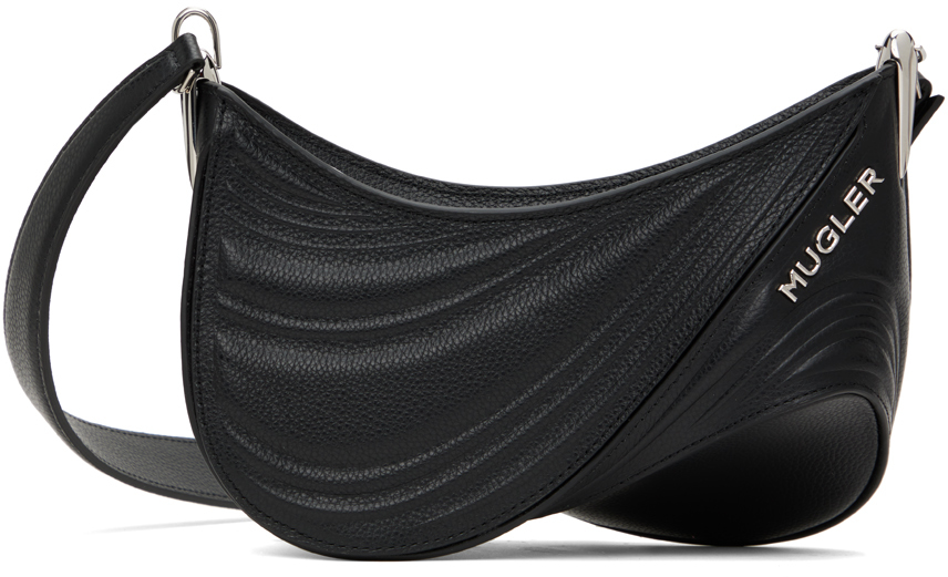 Mugler Black Small Spiral Curve 01 Bag In 1999 Black