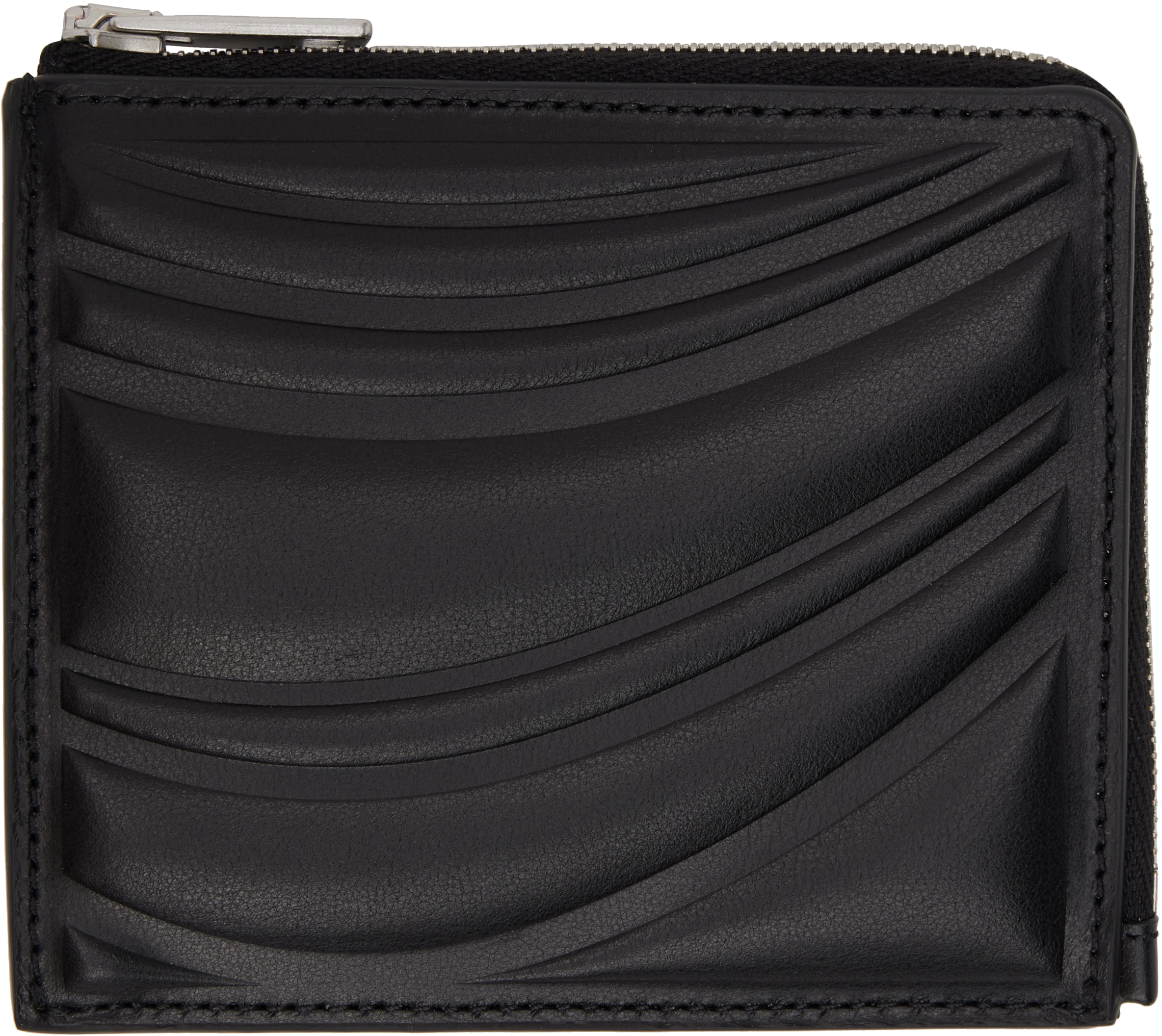 Black Embossed Spiral Wallet