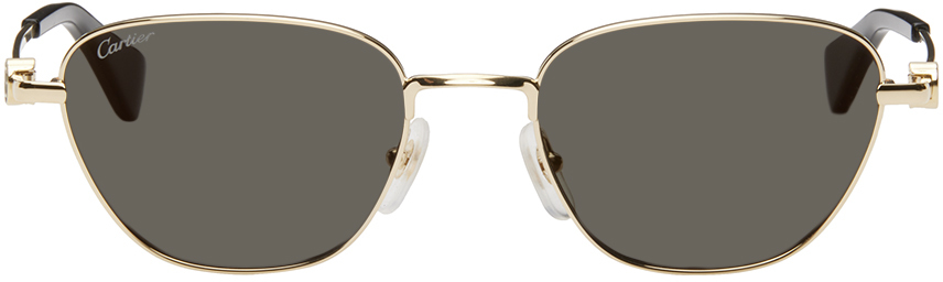 Gold 'Signature C de Cartier' Sunglasses