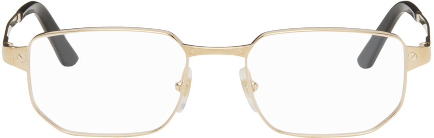 Gold Rectangular Glasses