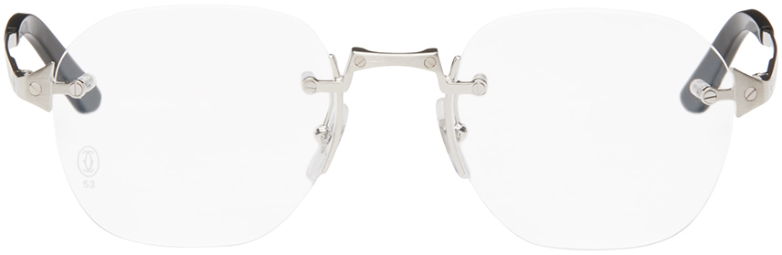 Silver 'Santos de Cartier' Glasses