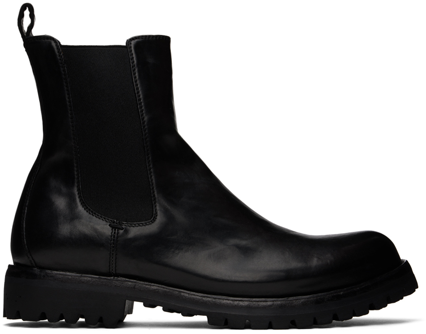 Black Ikonic 002 Chelsea Boots