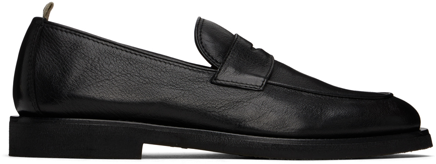 Shop Officine Creative Black Opera Flexi 101 Loafers In Nero