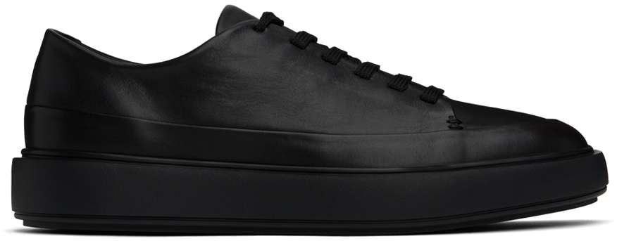 Shop Officine Creative Black Release 001 Sneakers In Tonal Nero