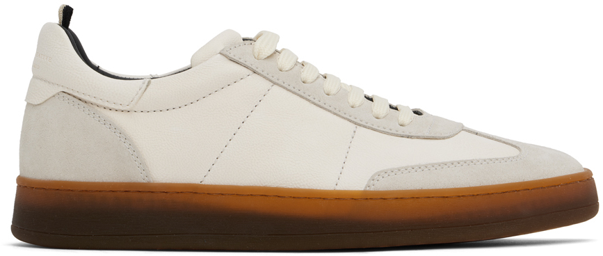 OFFICINE CREATIVE WHITE & GRAY REKOMBINED 001 SNEAKERS 