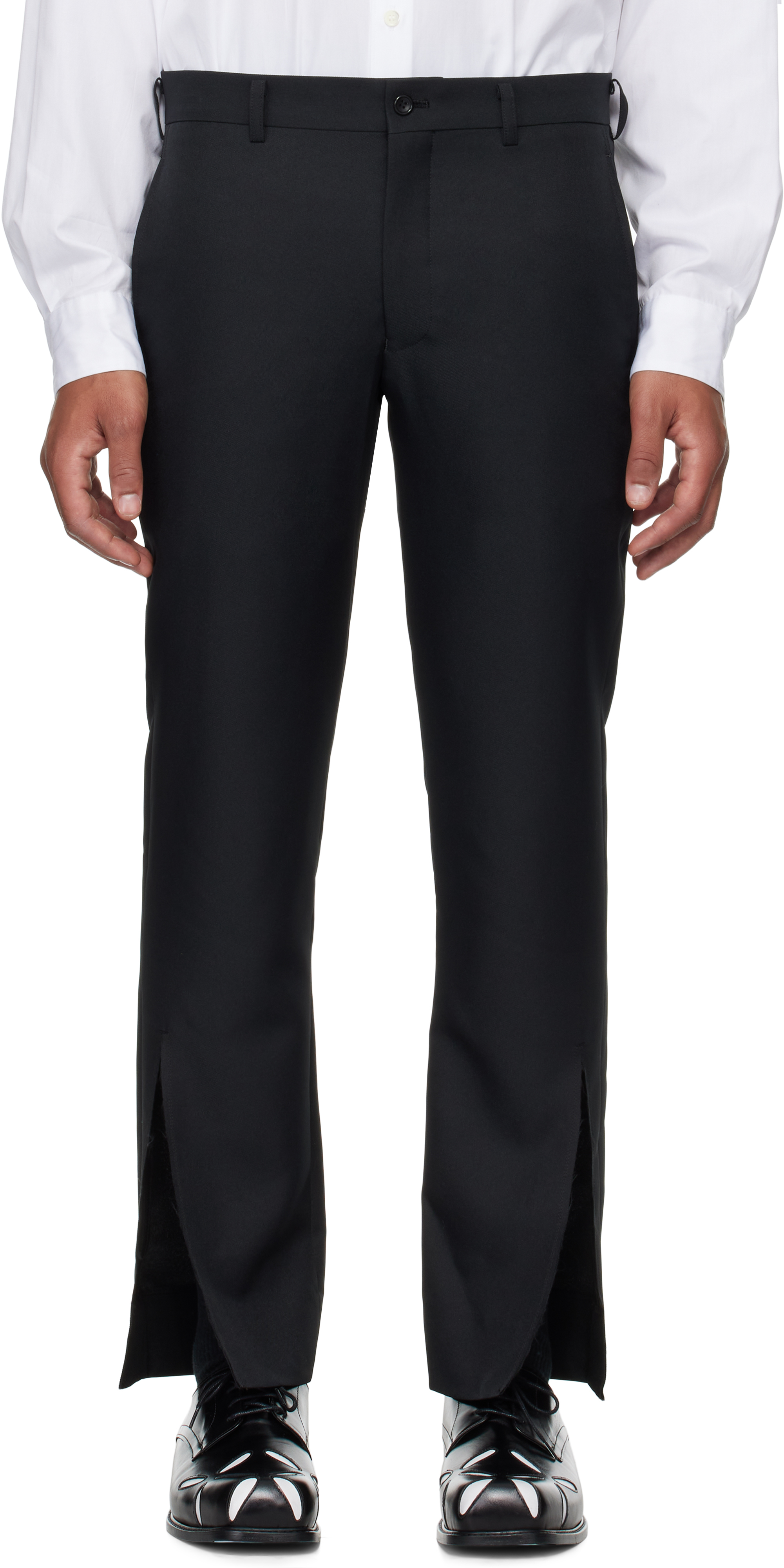 Black Gabardine Trousers