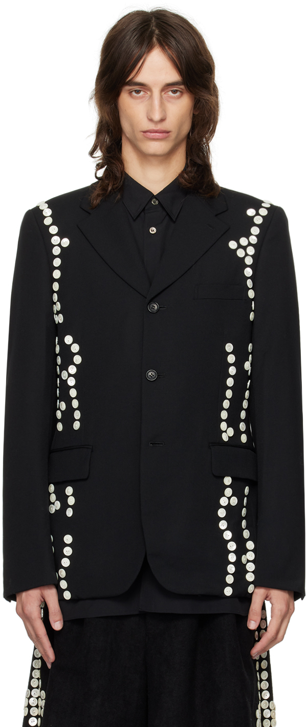 Black Buttons Blazer