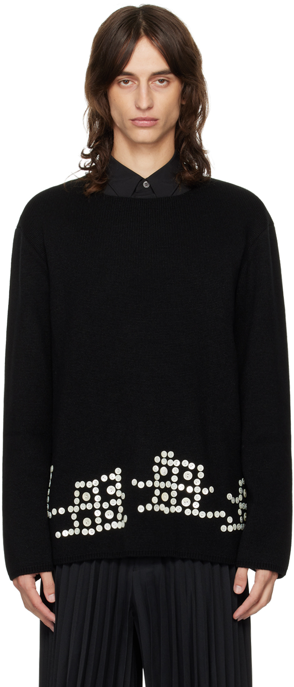 Black Buttons Sweater