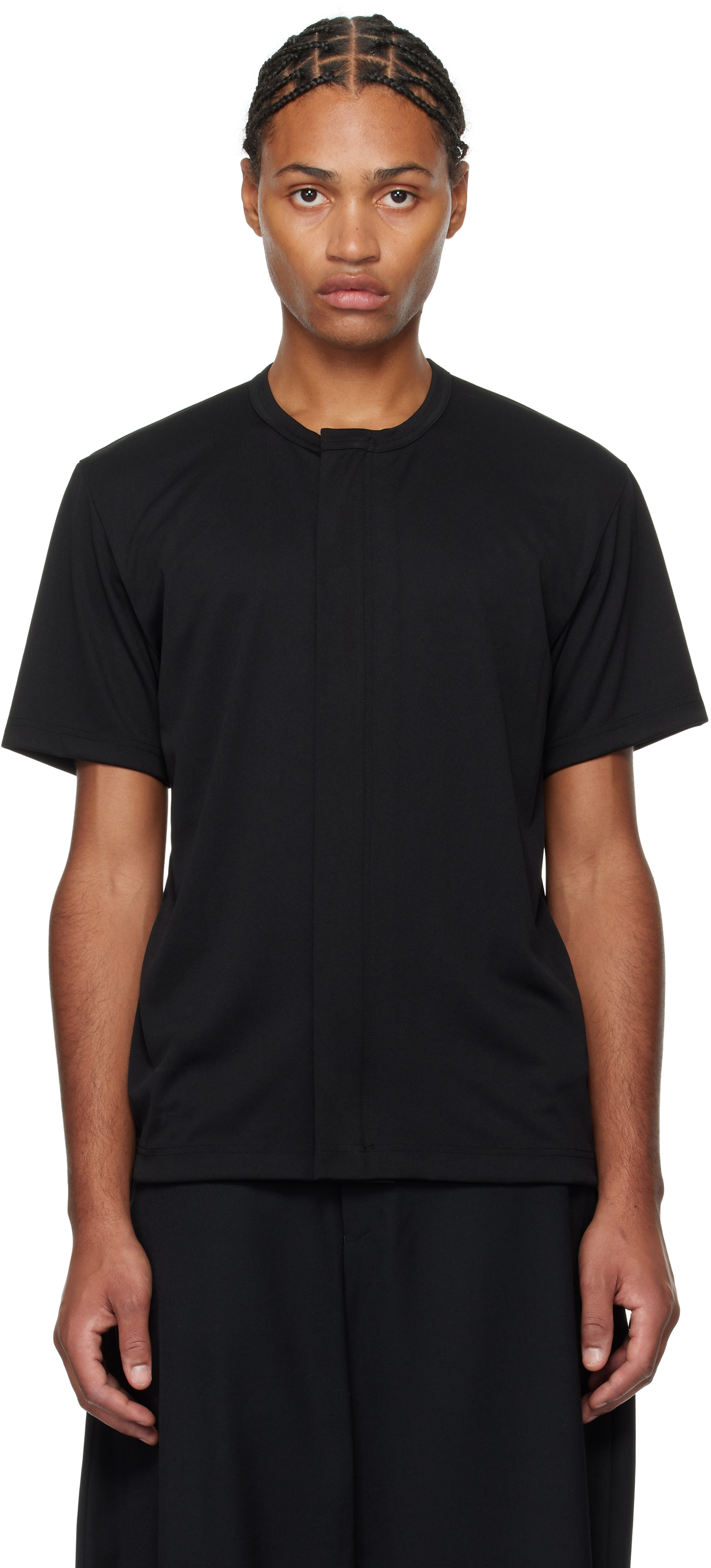 Comme Des Garçons Homme Deux Black Zip T-shirt