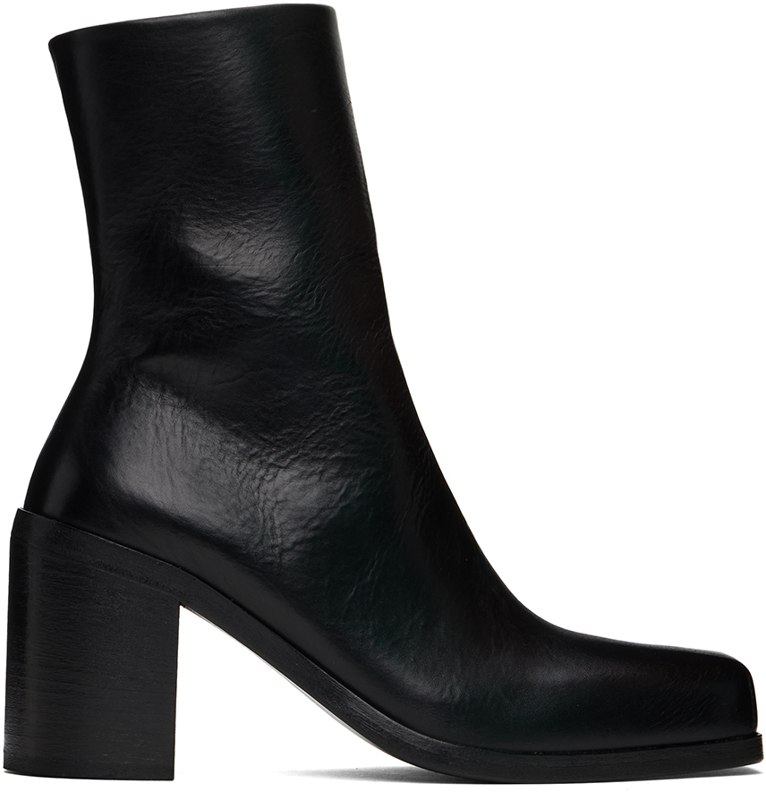 Shop Marsèll Black Anta Boots In 666 Black