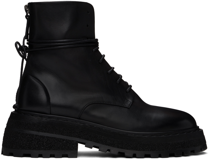 Shop Marsèll Black Carro Boots In 666 Black