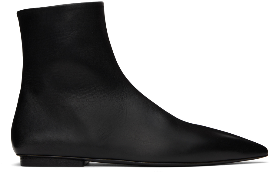 Shop Marsèll Black Ago Boots In 666 Black