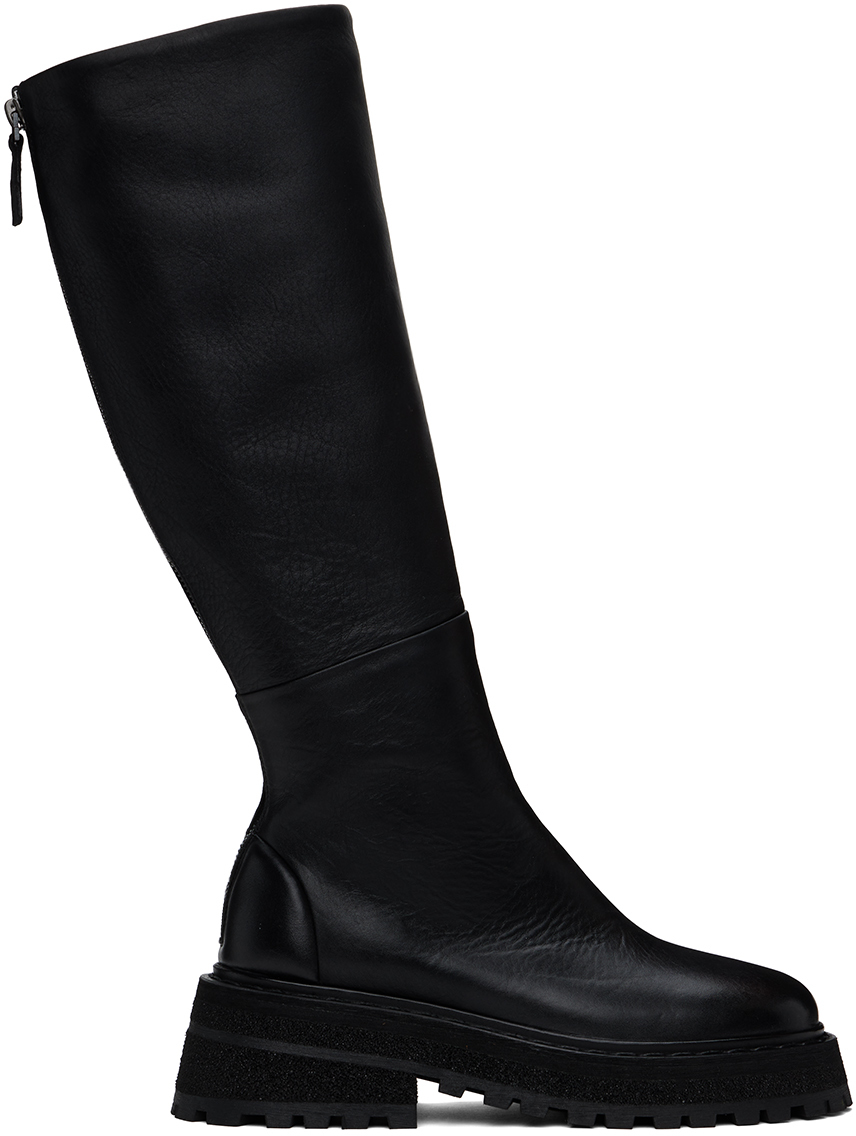 Shop Marsèll Black Carro Boots In 666 Black