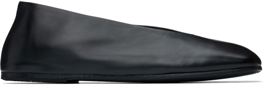 Marsèll Navy Spatolona Ballerina Flats In 966 Mt Blue