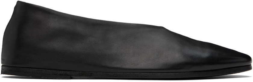 Shop Marsèll Black Coltellaccio Ballerina Flats In 666 Black