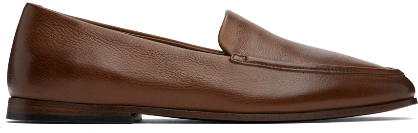 Shop Marsèll Brown Scivolo Loafers In 454 Basalt