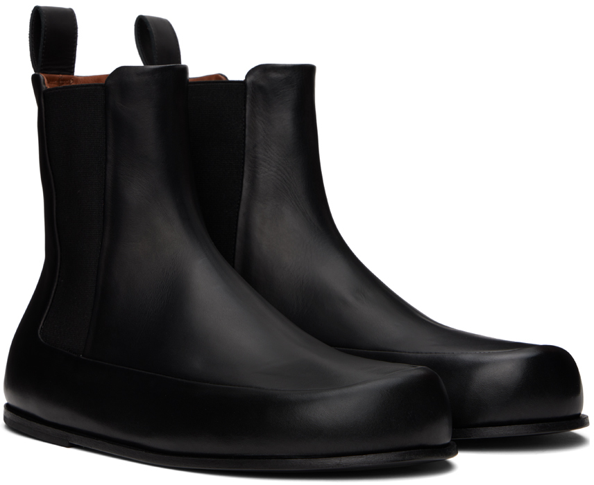 Marsèll Black Accomoda Beatle Chelsea Boots In Black