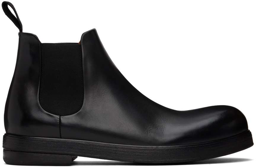 Marsèll Black Zucca Zeppa Beatle Chelsea Boots