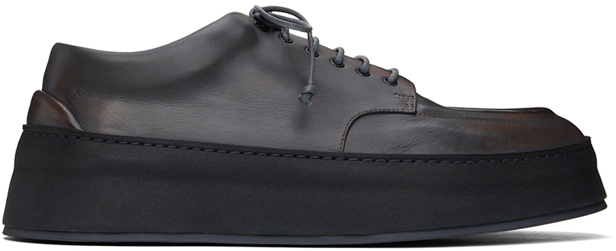 Shop Marsèll Gray Cassapana Derbys In Lead