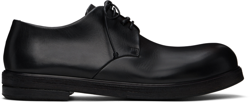 Shop Marsèll Black Zucca Zeppa Derbys